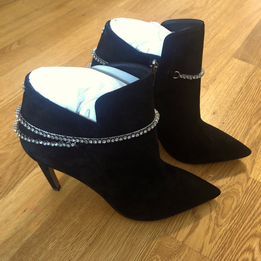 Sam Edelman Florie Crystal Chain Pointed Bootie